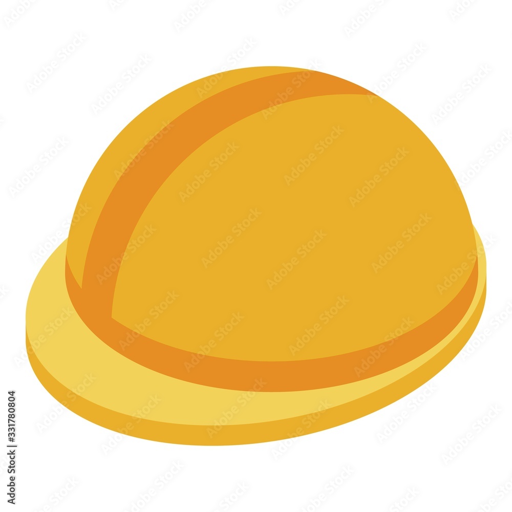 Poster architect helmet icon. isometric of architect helmet vector icon for web design isolated on white ba