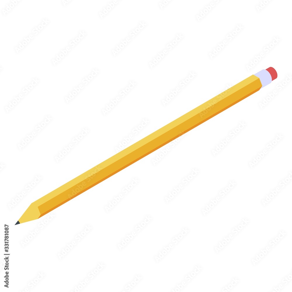 Aufkleber architect pencil icon. isometric of architect pencil vector icon for web design isolated on white ba