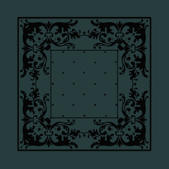 black background with a square pattern