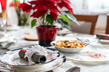 Christmas table decoration