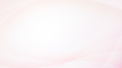 Curvy, wavy and soft light orange and pink lines on a pale background. Copy space. Abstract...