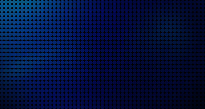 Abstract background of round dots, color gradient from blue to dark blue. High resolution full frame abstract background for poster, banner, website or template.