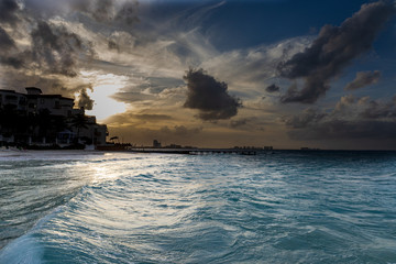 Cosmic Dance - Sun,, clouds and water