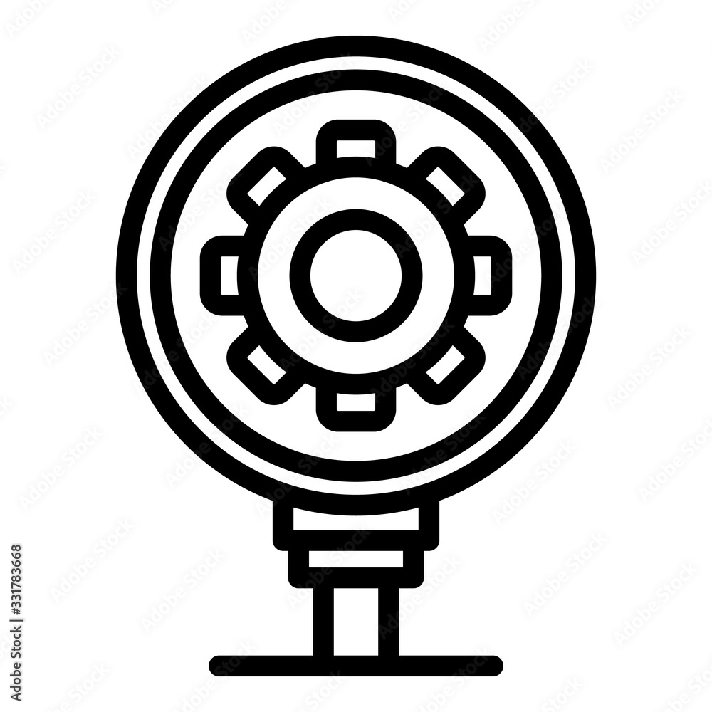 Poster strategy innovation icon. outline strategy innovation vector icon for web design isolated on white b