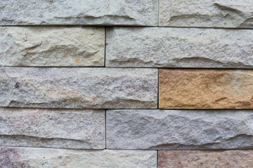 Colorful of Stone wall blocks