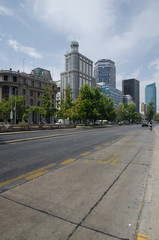 Libertador Bernardo O'Higgins Avenue in Santiago de Chile.