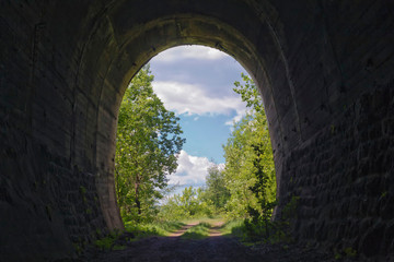abandoned tunnel in the Carpathians