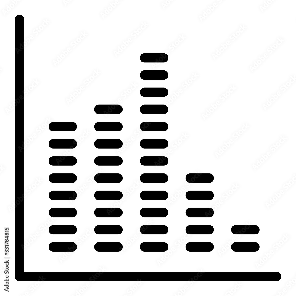 Poster income regression icon. outline income regression vector icon for web design isolated on white backg
