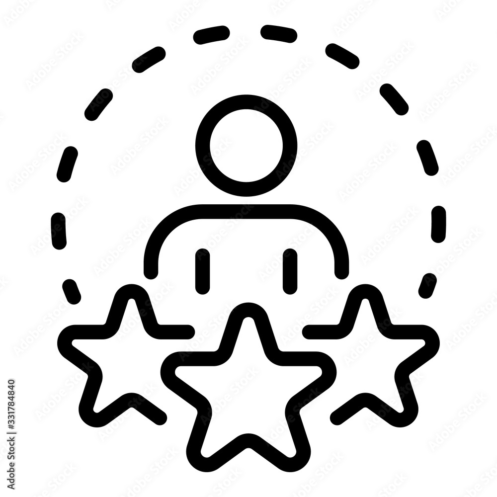 Aufkleber life skills icon. outline life skills vector icon for web design isolated on white background