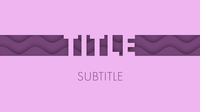 Deep Cutout Title