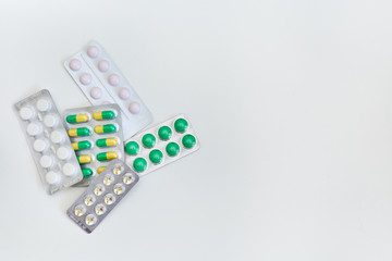 packaging with pills and drugs