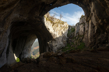 'Aitzulo' cavern at Aizkorri mountain range next to Oñati, Basque County.