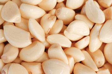 cleaning garlic texture