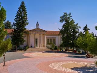 PANO LEFKARA, CYPRUS - July 19, 2019: Streets in an old village of Pano Lefkara. Larnaca District, Cyprus.