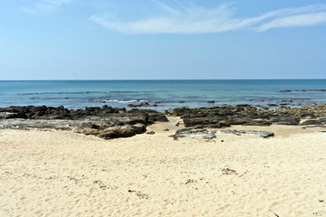 Fototapeta na wymiar Beautiful Rocky Beach at Koh Lanta, Thailand, Asia