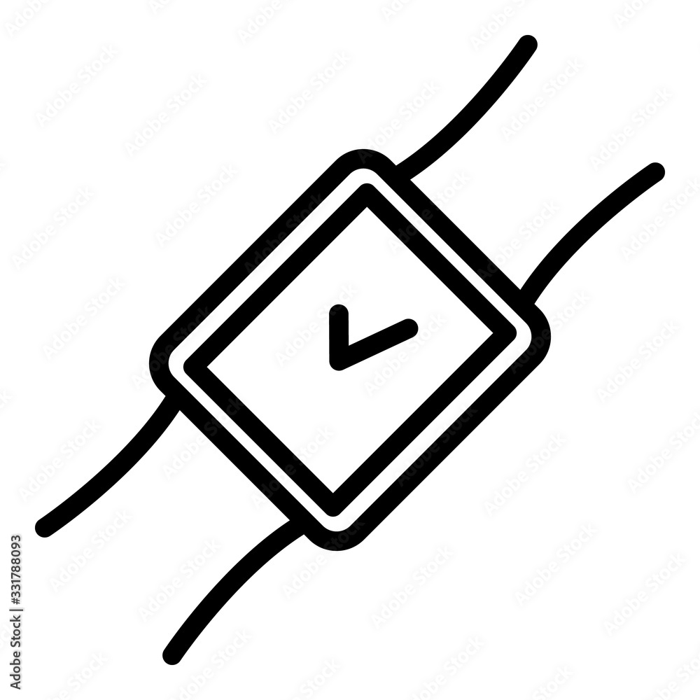 Poster modern smartwatch icon. outline modern smartwatch vector icon for web design isolated on white backg