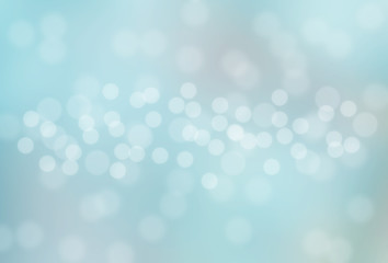 Abstract bokeh blue color background. Christmas bokeh lights refocused blurred background