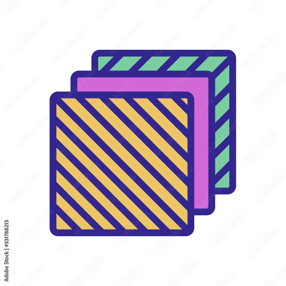 Poster a different composition layers icon vector. a different composition layers sign. color isolated symb