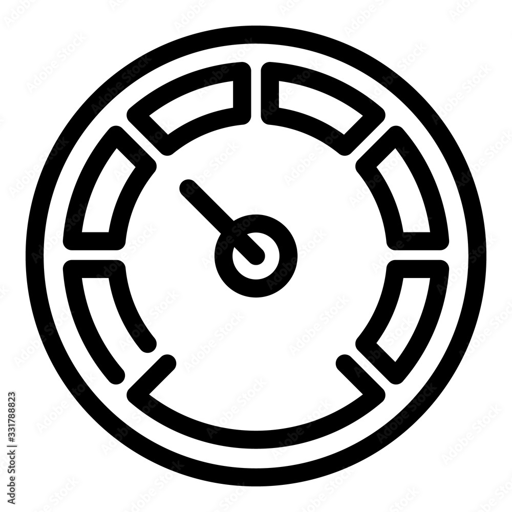 Poster barometer display icon. outline barometer display vector icon for web design isolated on white backg