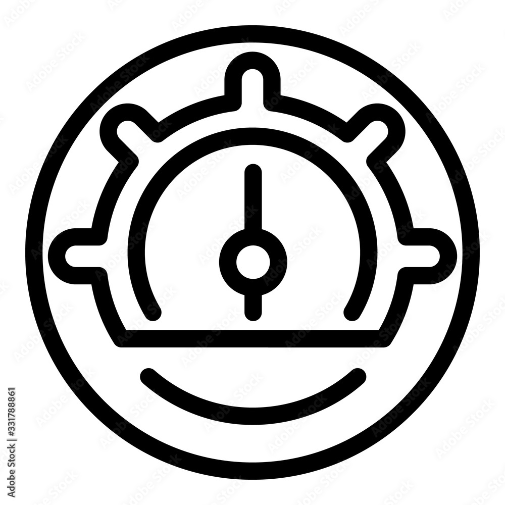 Poster barometer arrow icon. outline barometer arrow vector icon for web design isolated on white backgroun