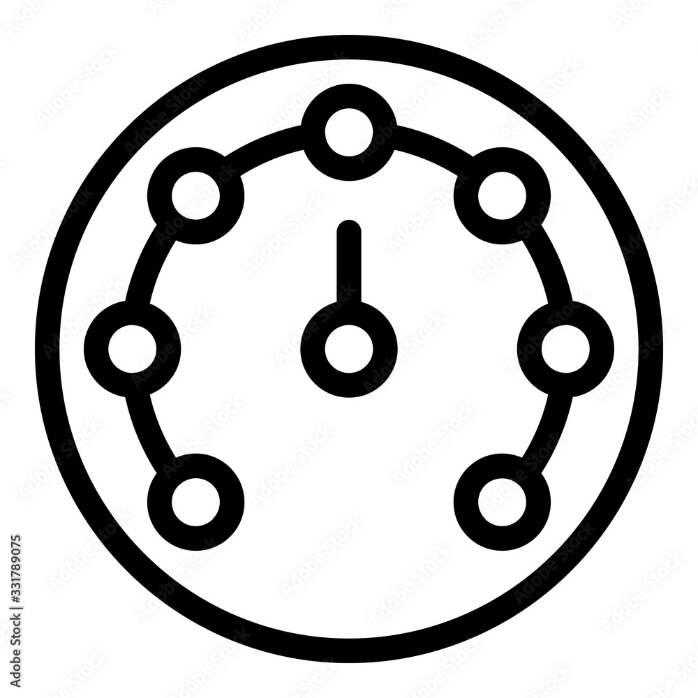 Poster instrument barometer icon. outline instrument barometer vector icon for web design isolated on white