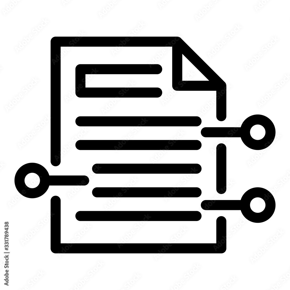Aufkleber summary resume icon. outline summary resume vector icon for web design isolated on white background