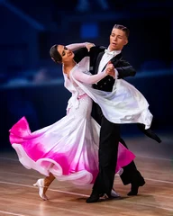 Fotobehang Standard Ballroom Dancers © Brent