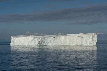 Tabular Ice Berg in the Errera Channel in Antarctica