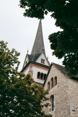 Fototapeta na wymiar Old Western European Cathedral in Schaffhausen