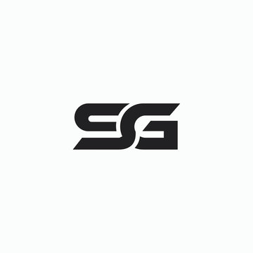 Initial letter sg logo or gs logo vector design template