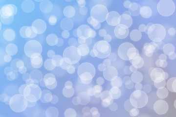 Abstract bokeh blue color background. Christmas bokeh lights refocused blurred background