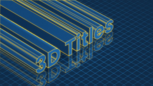 Isometric 3D Titles