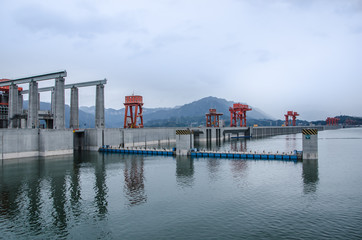 Three Gorge Dam Port in China