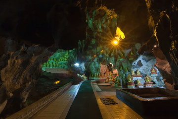 The interior of the main Pindaya Caves, Myanmar