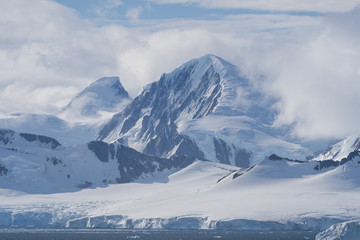 Mountain landscape near Port Lockroy, Antarctica