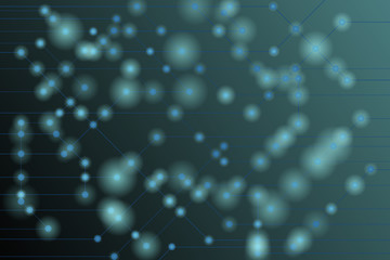 High tech vector illustration banner.