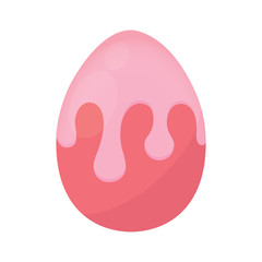 Decorated easter eggs icons