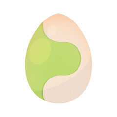 Decorated easter eggs icons