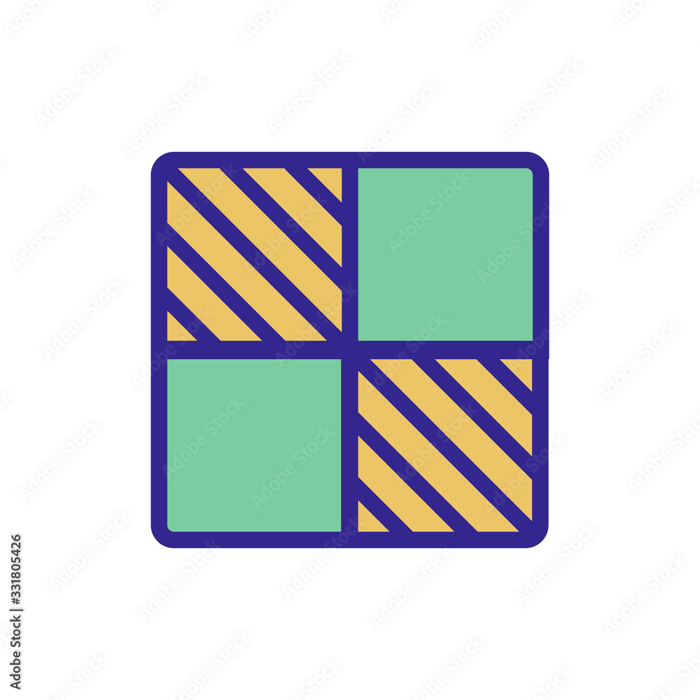 Poster the playing field of chess icon vector. the playing field of chess sign. color isolated symbol illus