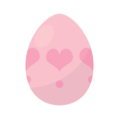 Decorated easter eggs icons