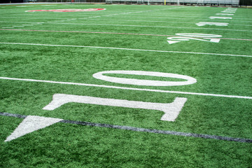 Fototapeta na wymiar Side lines of the football field
