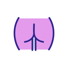 ass girls icon vector. ass girls sign. color isolated symbol illustration