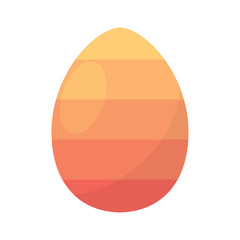 Decorated easter eggs icons