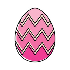 Decorated easter eggs icons