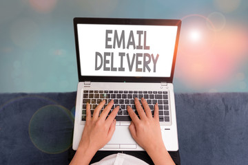 Handwriting text Email Delivery. Conceptual photo a type delivery in which tickets are delivered electronically