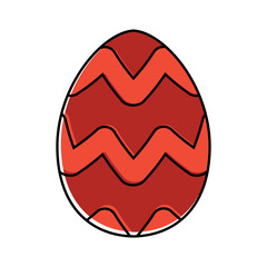 Decorated easter eggs icons