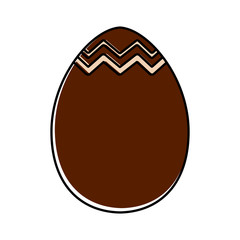 Decorated easter eggs icons