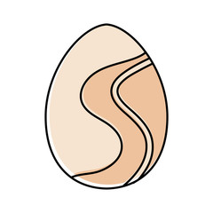 Decorated easter eggs icons