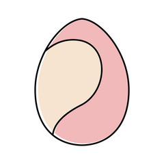 Decorated easter eggs icons