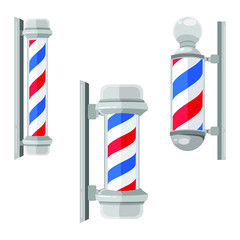 Barbershop Tools Icon. Flat Design